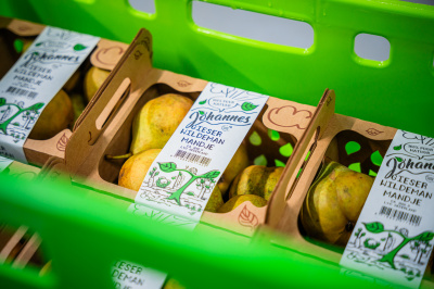 Johannes nachhaltige Verpackung Birnen